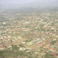 Accra i Ghana, mellanlandning