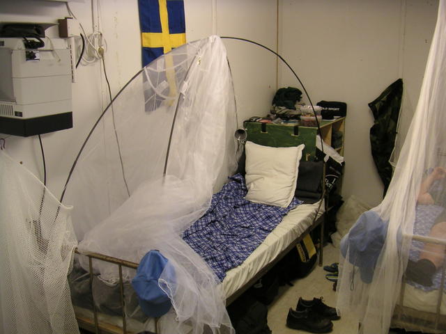 Min himmelssäng, med myggnät