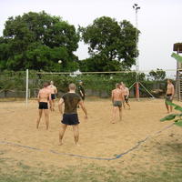 Beachvollyboll, trevlig sysselsättning härnere