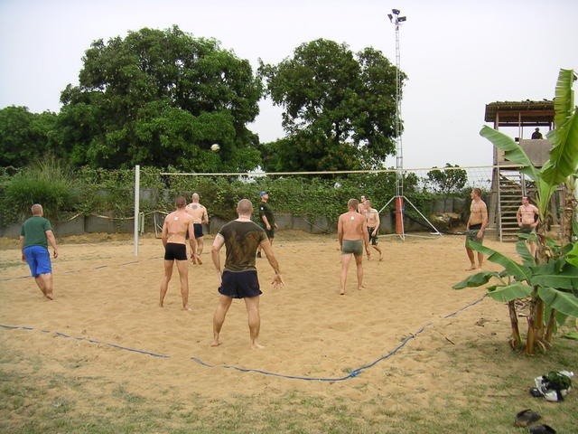 Beachvollyboll, trevlig sysselsättning härnere