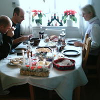 Stora delar av familjen, Johan är i Australien