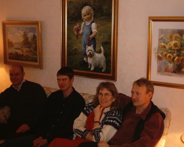 Fredrik, Stefan, Ulrike och Kent-Olof