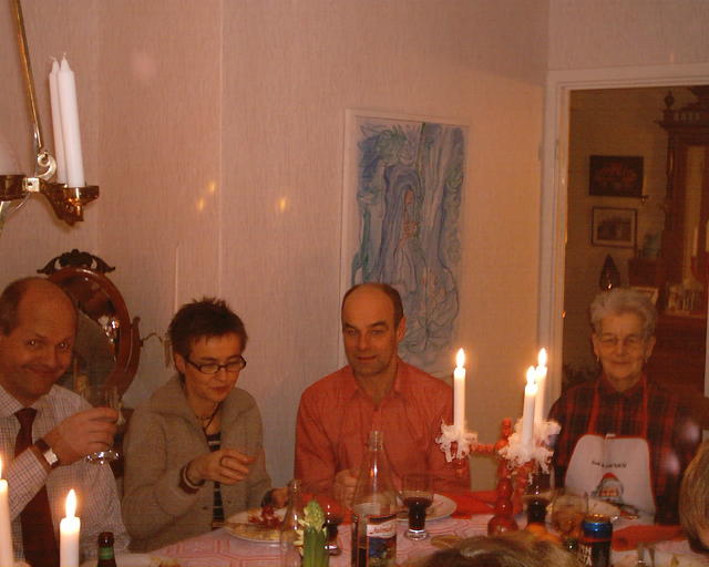 Mats, Ann, pappa och farmor