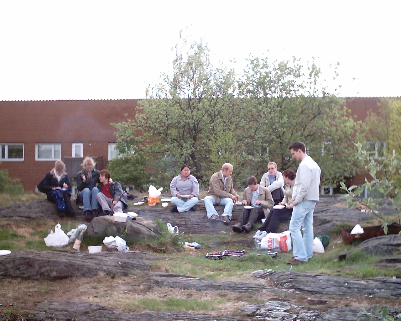 Rebecca, Marie, David, Emma, Niclas, Ludvig, Johan, Mikaela och Jimmy