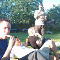 Inlines till och brännboll i slottsskogen, 2003/06/21