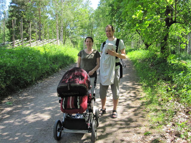 På promenad i Högbo, Sandviken