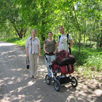 Olga, jag, Anders och Elias