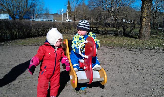 Elias och Anders i Skövde hos Daniel och Hilda